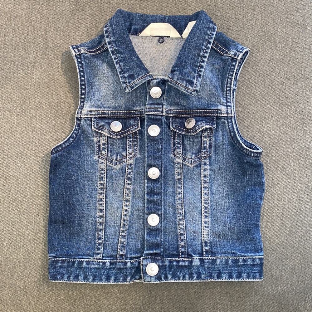 H&M kids denim vest size 4-5Y